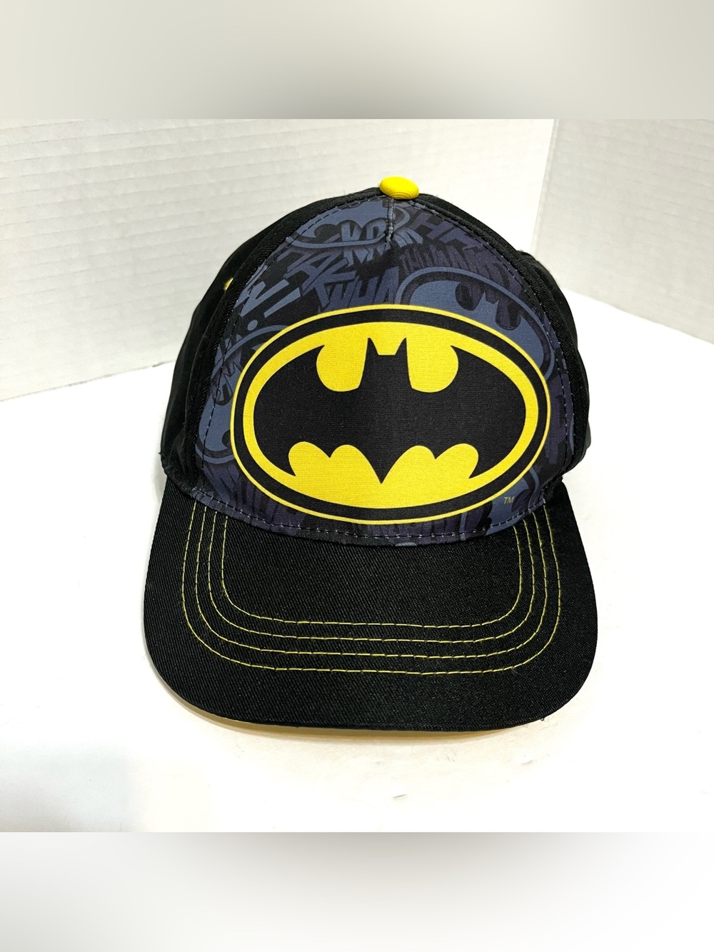 DC Comics Batman Black and Yellow Kids Hat Cap